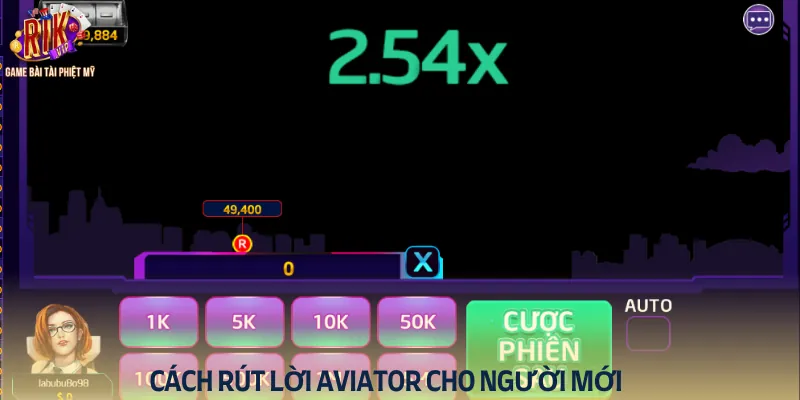 Cách rút lời trong slot Aviator cho người mới