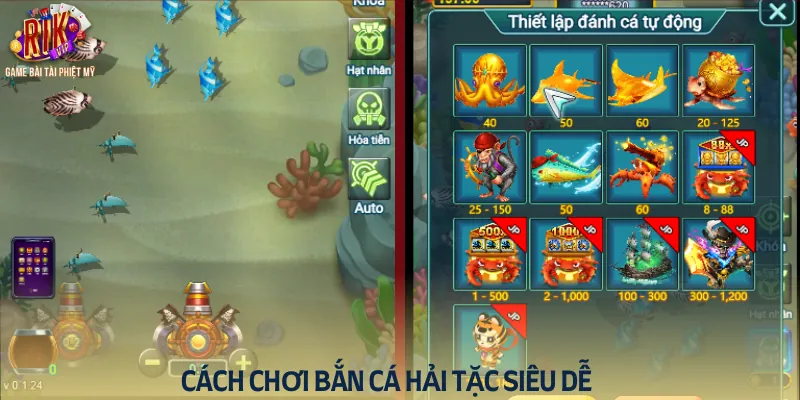 Cách chơi bắn cá hải tặc siêu dễ