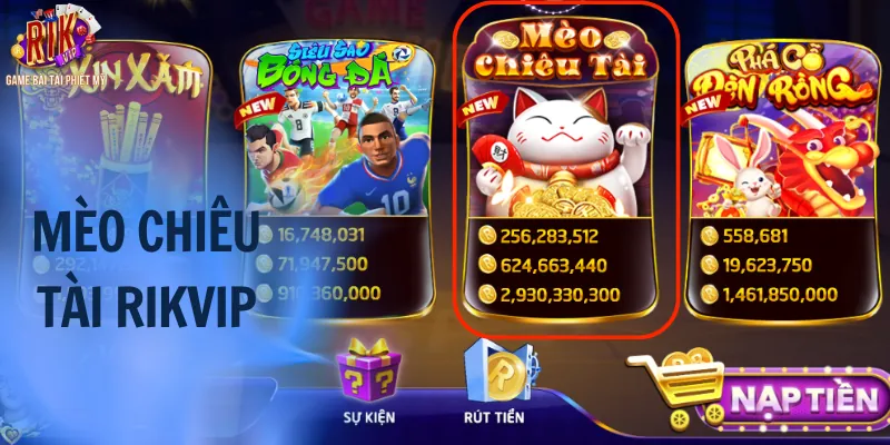 Mèo Chiêu Tài RIKVIP