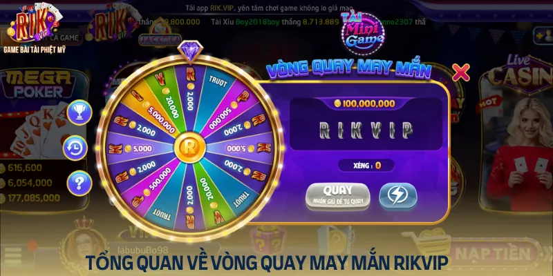 Vòng quay may mắn Rikvip - Chơi đơn giản, nhận thưởng lớn